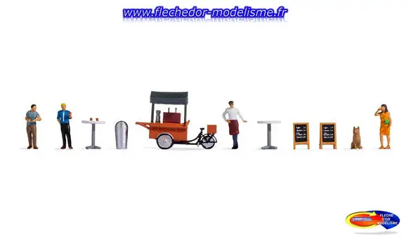 Figurines thématiques "Stand café" NOCH