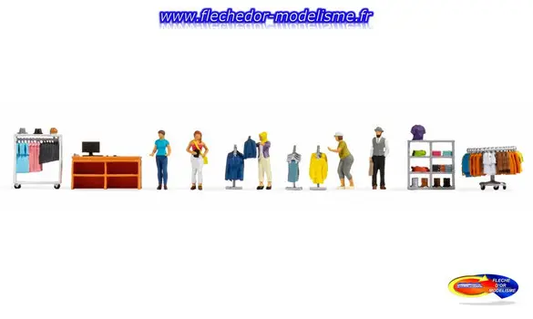 Figurines thématiques Magasin mode NOCH