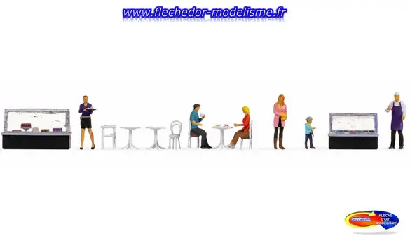 Figurines thématiques "Café" NOCH