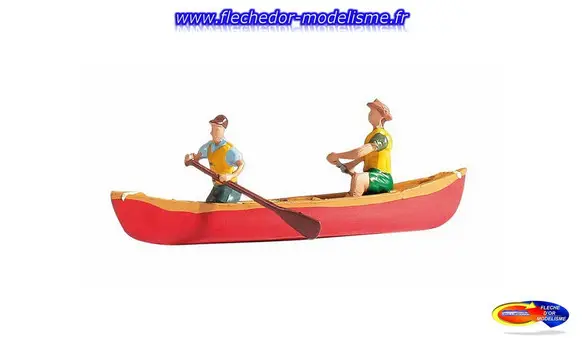 Canoë et 2 rameurs NOCH
