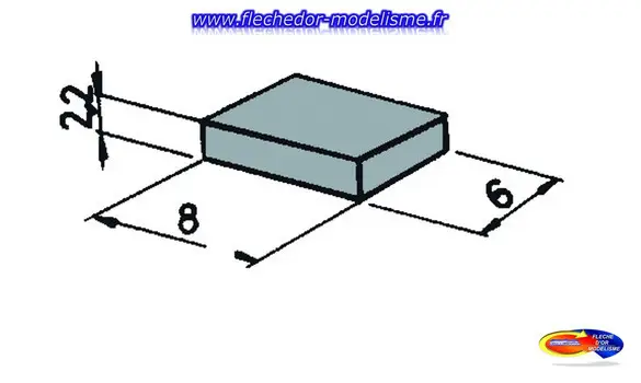 Paquet de 6 aimants ROCO