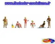 6 figurines à la baignade NOCH