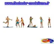 6 figurines au sport aquatique NOCH