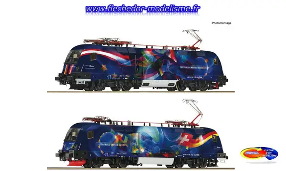 Loco élect Rh1116 Fußball..Europa ROCO