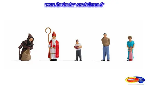 6 figurines Jour Saint-Nicolas NOCH
