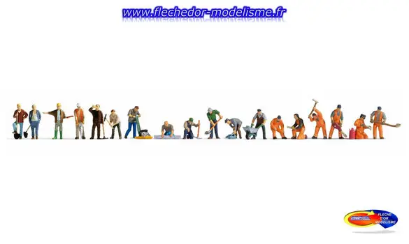 Méga-set de 18 travailleurs NOCH