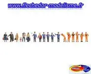 Méga-set 18 figurines "A la gare" NOCH