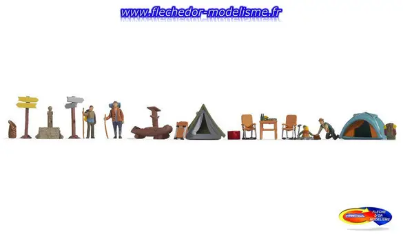 Figurines thématiques "Camping" NOCH