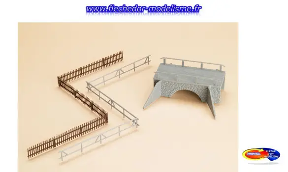 Petit pont en pierre & clôtures AUHAGEN