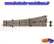 Aiguillage gauche 230 mm Roco