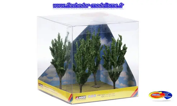 4 peupliers hauteur 12cm NOCH