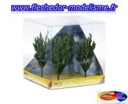 4 peupliers hauteur 12cm NOCH