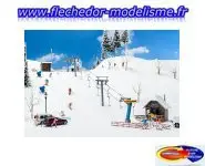 Coffret remonte-pente & kiosque FALLER