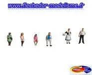 Serveur, serveuse, clients FALLER