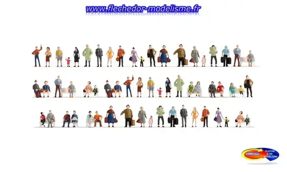 Megaset économ. 60 figurines NOCH