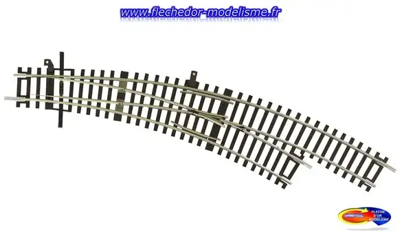 Aiguill. courbe D. BWr3/4 419,6 mm ROCO