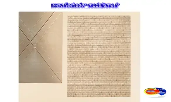 2 plaques de pierre murale AUHAGEN