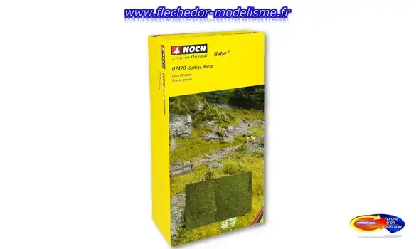 2 mini-tapis d'herbe à prairie NOCH