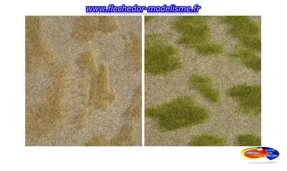 2 mini-tapis nature steppe herbeuse NOCH