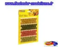 104 touffes d'herbe XL fleuries NOCH