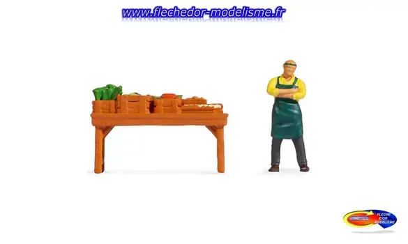 Petite scène « Stand de légumes » NOCH