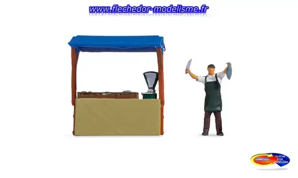 Petite scène « Etal de poissons » NOCH