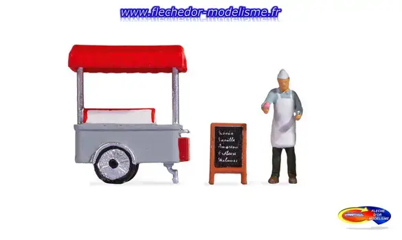 Petite scène « Chariot de glaces » NOCH