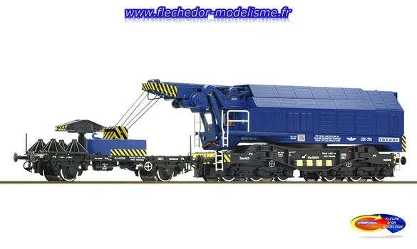 Grue ferroviaire rotat. EpV EDK 750#ROCO