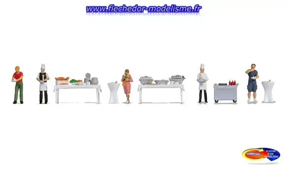 Figurines thématiques "Buffet" NOCH