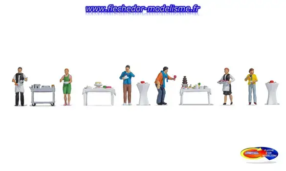 Figurines thématiques "Buffet" NOCH