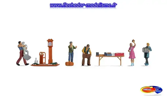 Figurines thémat "Marché aux puces" NOCH