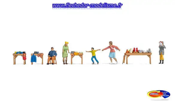 Figurines thémat "Marché aux puces" NOCH