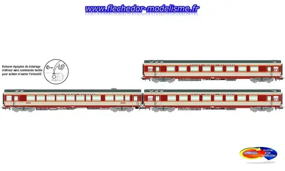 3 voit Gd Confort Kléber SNCF IV JOUEF