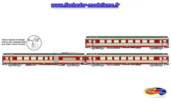 3 voit Gd Confort Kléber SNCF IV JOUEF