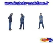 3 figurines SNCF prise d'eau ARTITEC