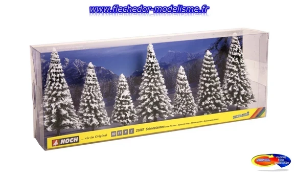 7 sapins enneigés NOCH