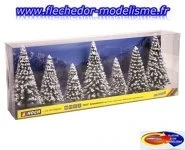 7 sapins enneigés NOCH