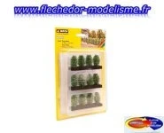 12 thuyas de 3 cm de hauteur NOCH