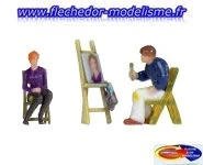 Peintre avec modèle et chevalet NOCH