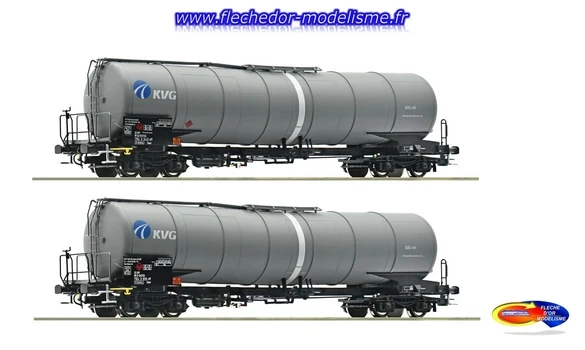 Coffret de 2 wagons-citernes GATX ROCO