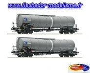 Coffret de 2 wagons-citernes GATX ROCO