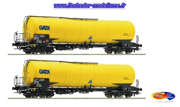 Coffret de 2 wagons-citernes GATX ROCO