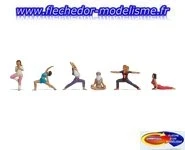 6 figurines au yoga NOCH