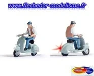 1 scootériste feux fonctionnels NOCH