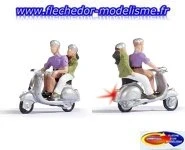 1 scootériste & passager feux fonct NOCH