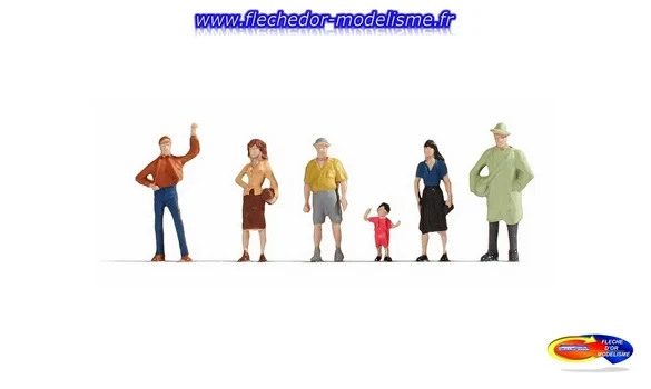 6 figurines "piétons" NOCH