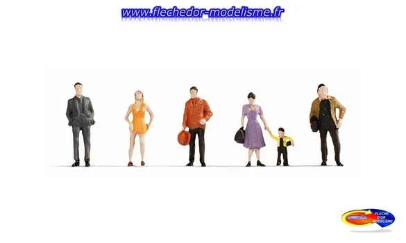 6 figurines "piétons" NOCH