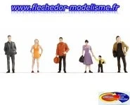 6 figurines "piétons" NOCH