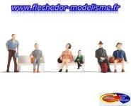 6 figurines "voyageurs" NOCH