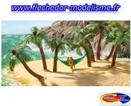 4 palmiers de 4,5 cm de hauteur NOCH